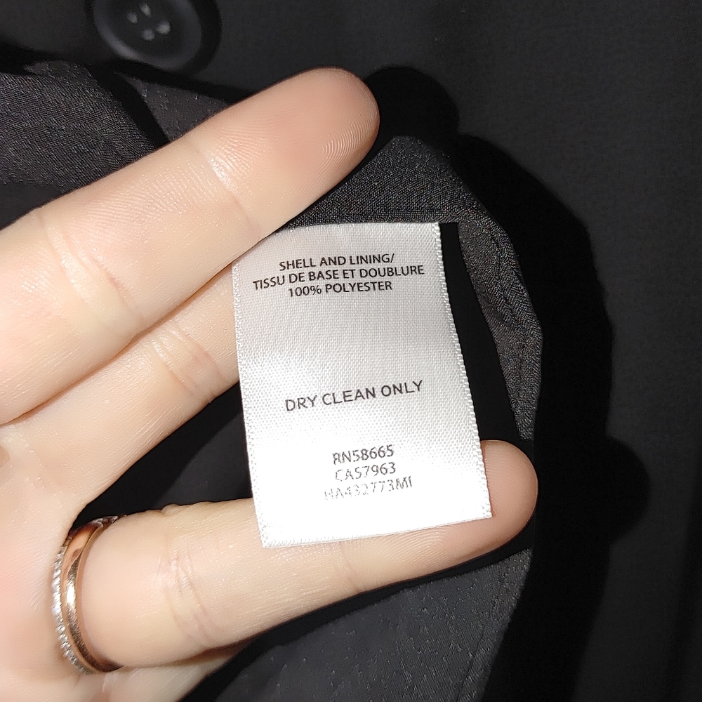 Halogen Blazer One Button Black Medium M Classic - image 7